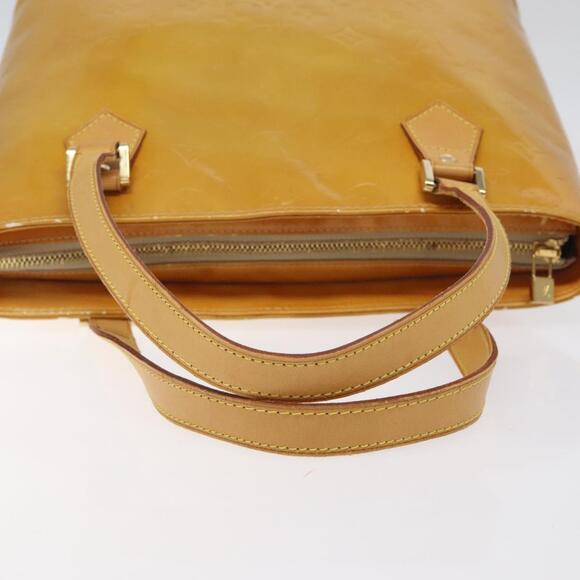 LOUIS VUITTON Monogram Vernis Houston Hand Bag Beige M91004 - Picture 7 of 16